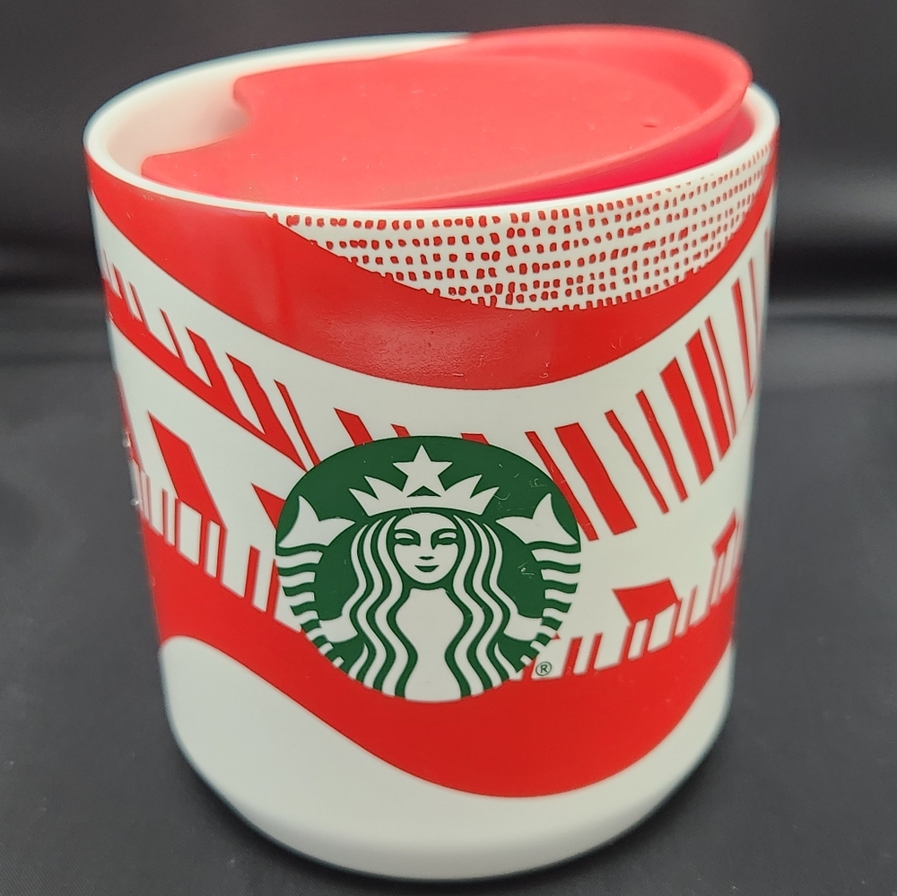 2021 Starbucks Holiday Ceramic Mug with Lid